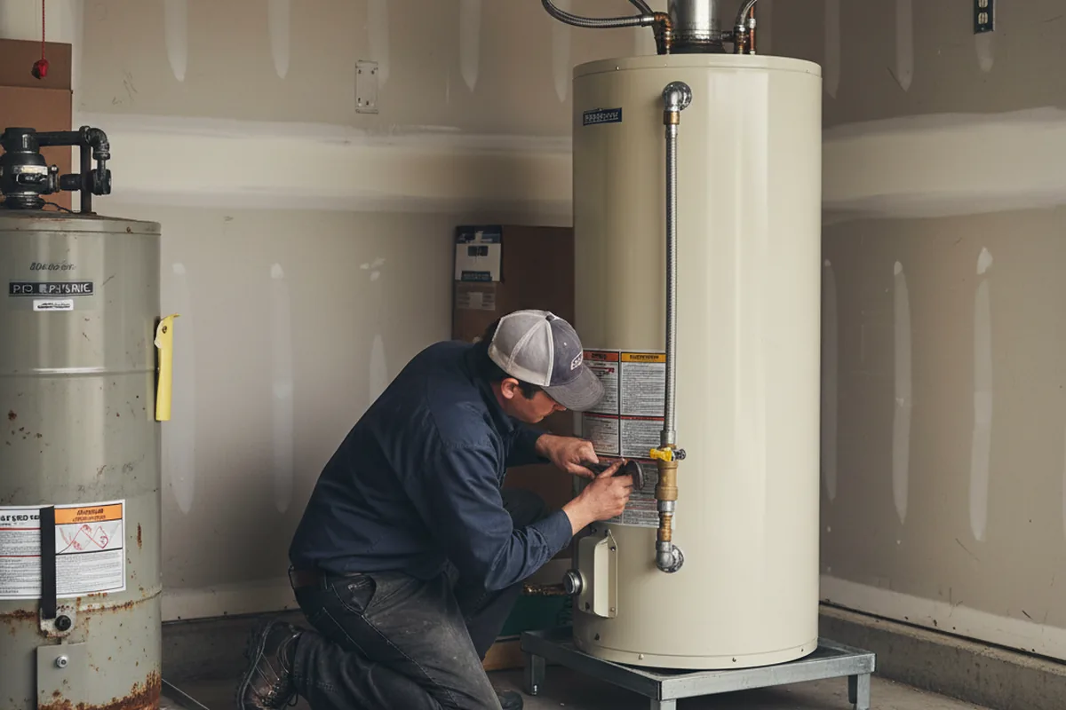 Water heater and shutoff valve replacement in Ocheyedan